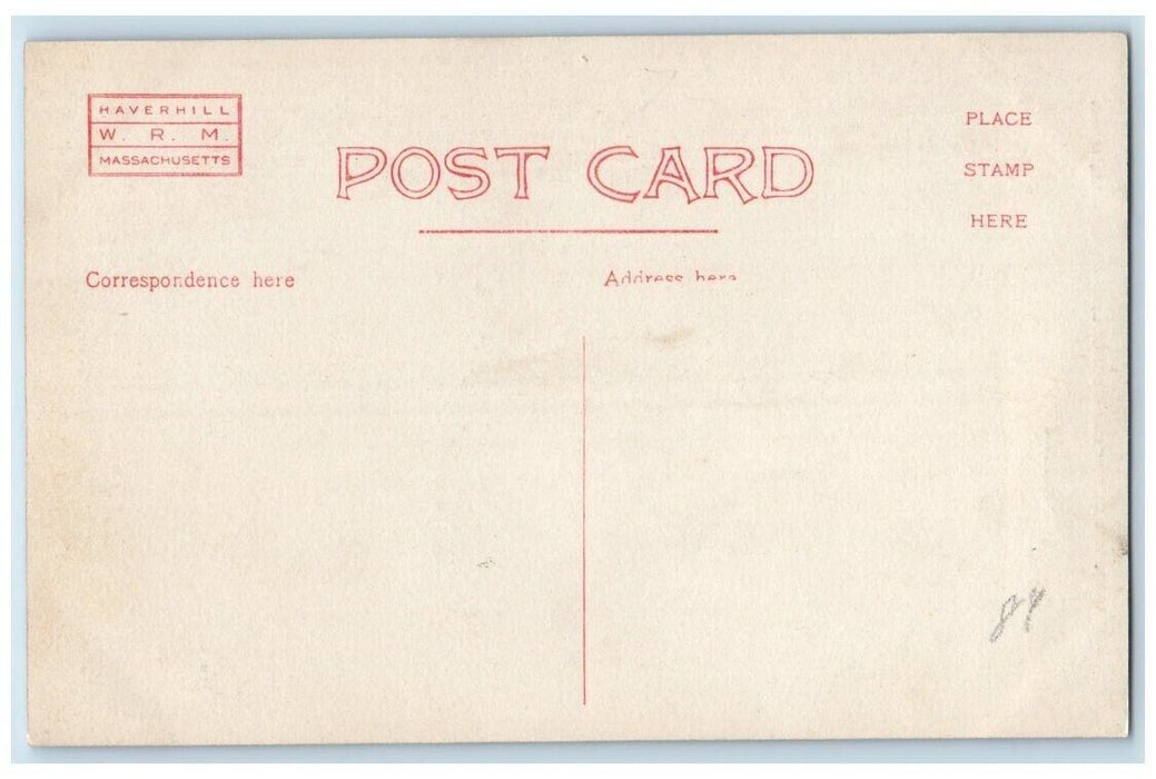 c1930's Walnut Square School View Haverhill MA RPPC Photo Unposted Postcard