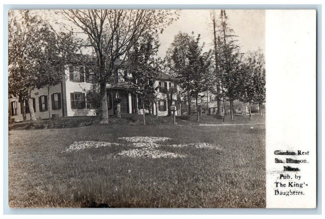 c1910's Garden Rest South Hanson Massachusetts MA RPPC Photo Unposted Postcard
