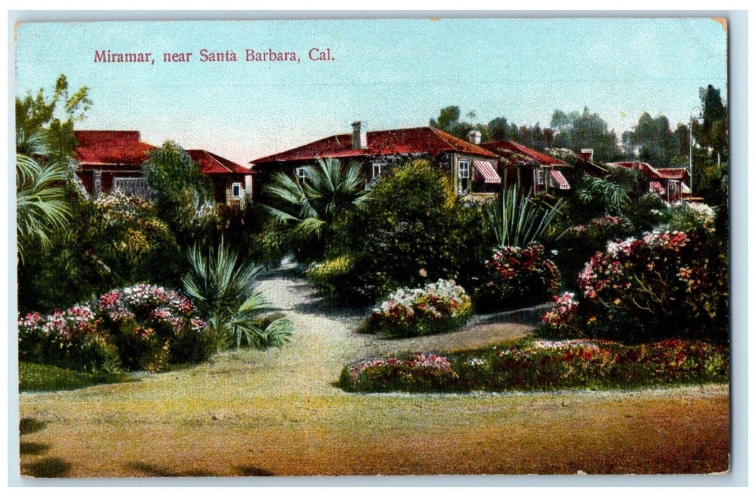 c1910 Miramar Near Tourist Resort Bungalows Santa Barbara California CA Postcard