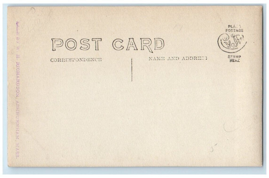 c1910's Dolly Whitney Adams School Ashburnham MA RPPC Photo Unposted Postcard