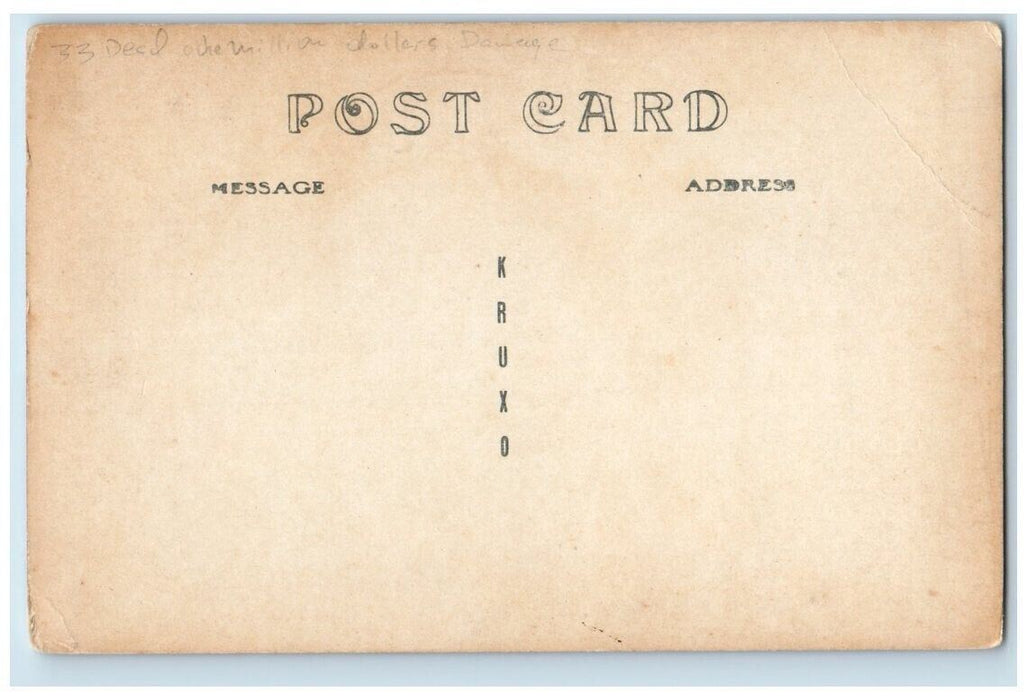 1918 Residence After Tornado Disaster Tyler Minnesota MN RPPC Photo Postcard