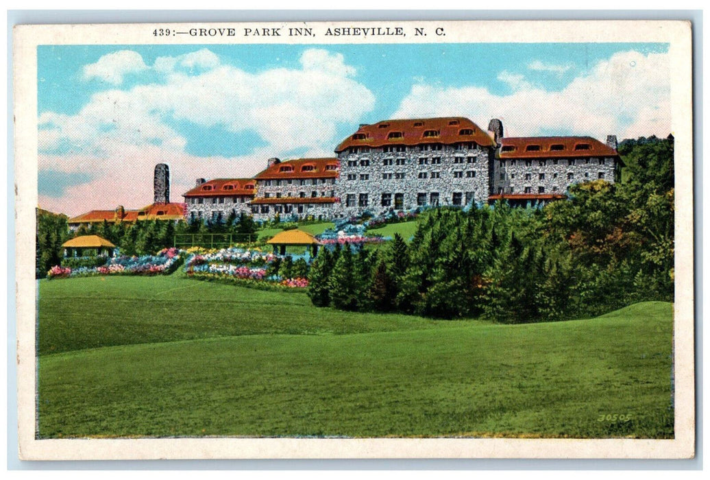 1932 Grove Park Inn Asheville North Carolina NC Lake Lure NC Postcard