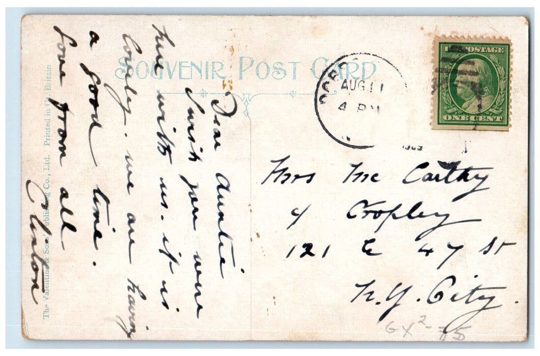 c1910 Mackenzie School Dobbs Ferry New York NY Antique Posted Postcard