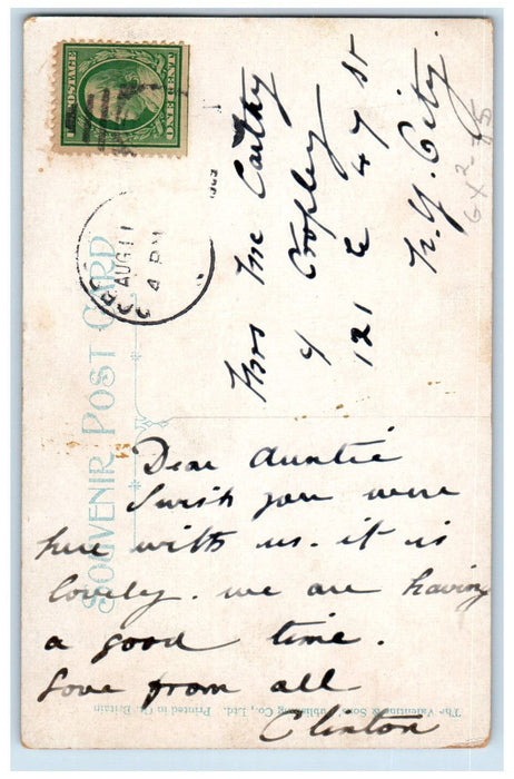 c1910 Mackenzie School Dobbs Ferry New York NY Antique Posted Postcard