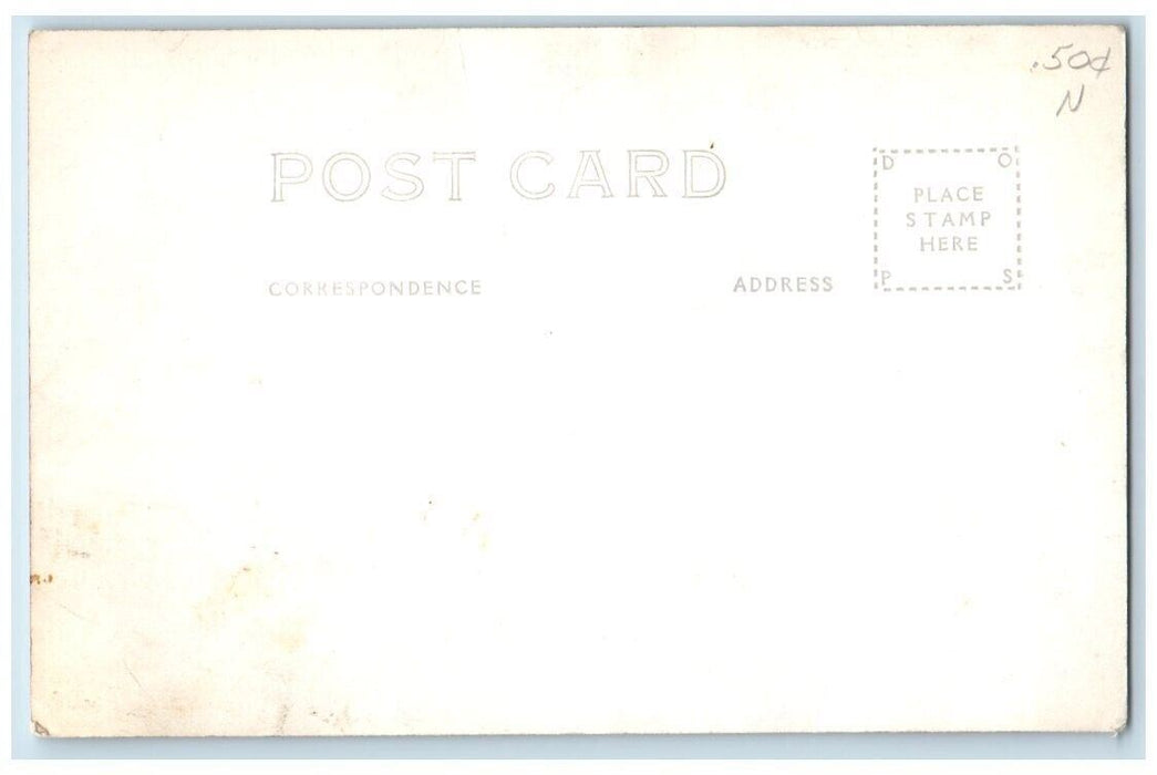 1933 Earthquake Disaster Apartments Business Long Beach CA RPPC Photo Postcard