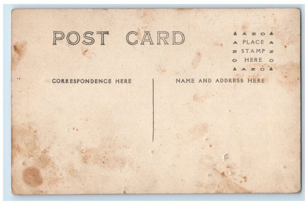 1910 Disaster Washout Flood Damage Railroad Tracks Men  RPPC Photo Postcard