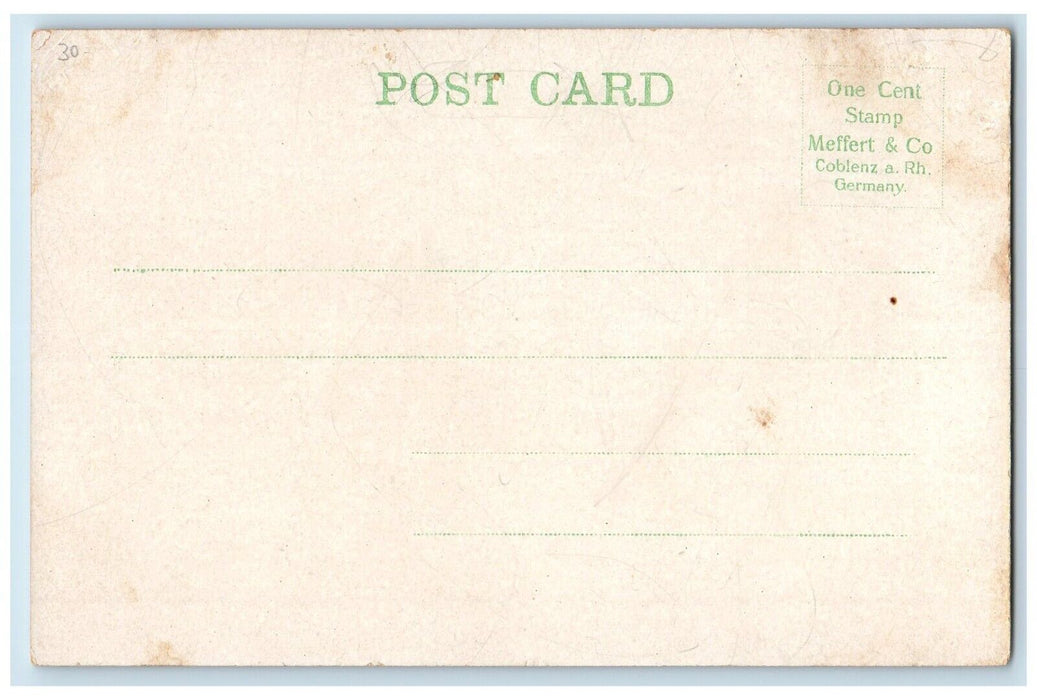 c1905 Giant Stork Deliver Baby Couple Scared Unposted Antique Postcard