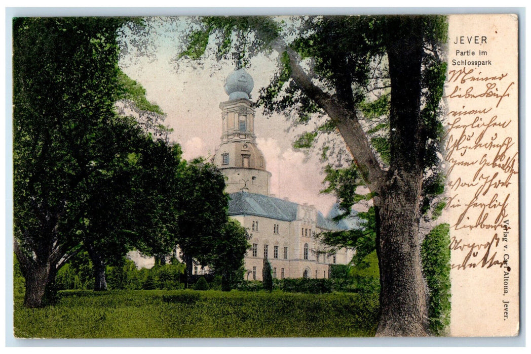 1905 Lot in the Castle Park Jever Lower Saxony Germany Posted Postcard