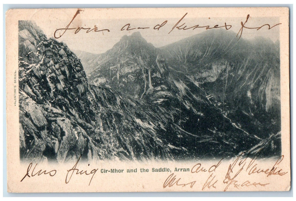 1902 Cir-Mhor and the Saddle Arran Scotland Antique Posted Postcard