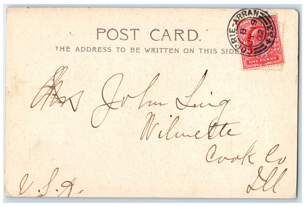 1902 Cir-Mhor and the Saddle Arran Scotland Antique Posted Postcard