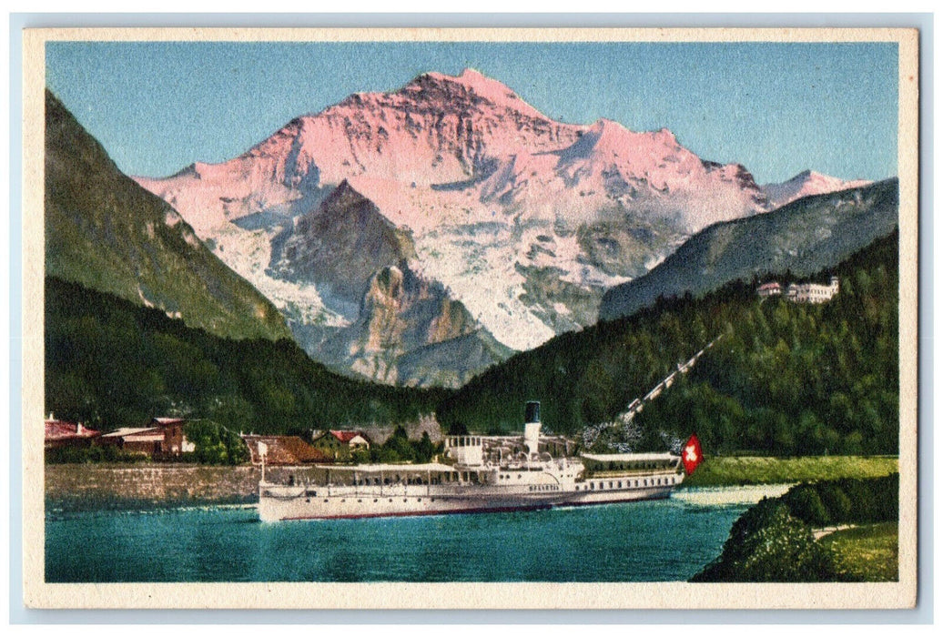 c1960's Schiffeinfahrt und Heimwehfluh Interlaken Switzerland Unposted Postcard
