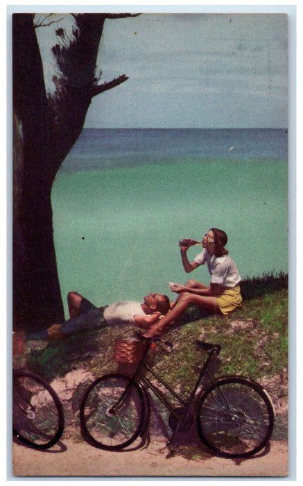 c1950's Flatts Village End of Harbour Flatts Bermuda Unposted Postcard