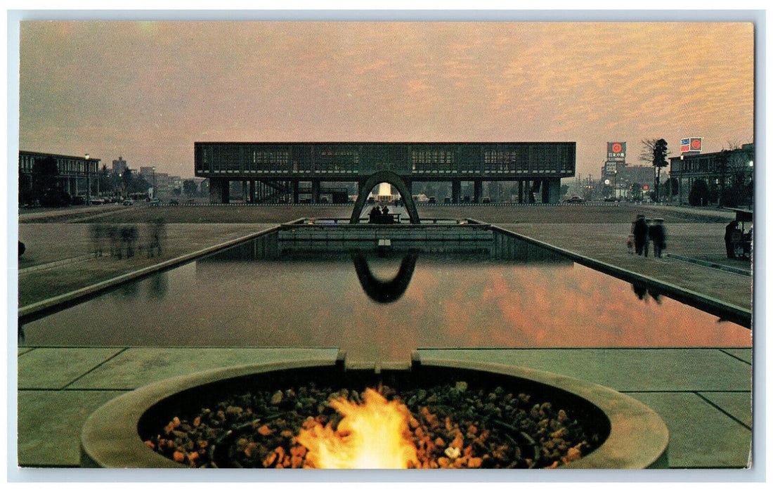 c1950's The Light of Peace at Peace Memorial Park Hiroshima Japan Postcard