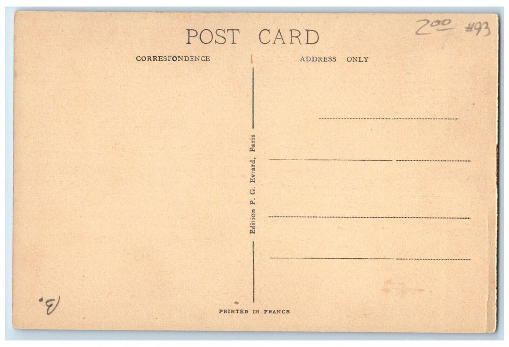 c1940's Park Hotel Darjeeling Private Dining Room India Unposted Postcard
