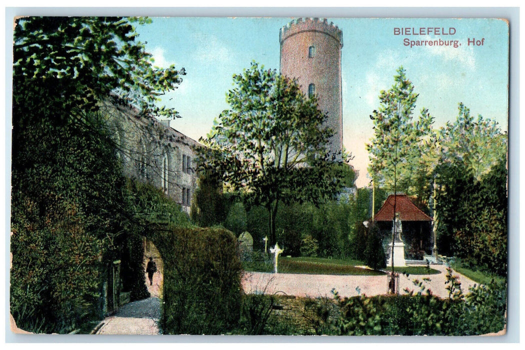 c1910 Sparrenberg Castle Bielefeld Germany Unposted Antique Postcard