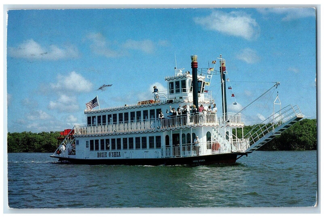 1991 Rosie O'Shea Mississippi River Paddlewheeler Fort Myers Florida FL Postcard