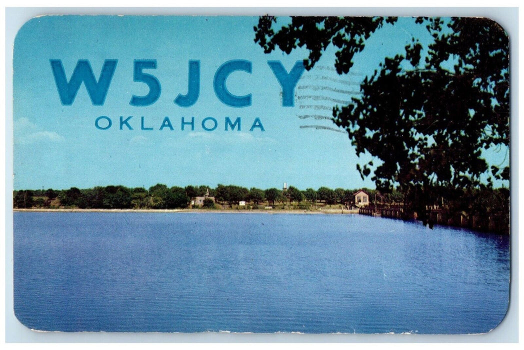 1960 Lake Overholser Oklahoma City Municipal Water Supply Oklahoma OK Postcard