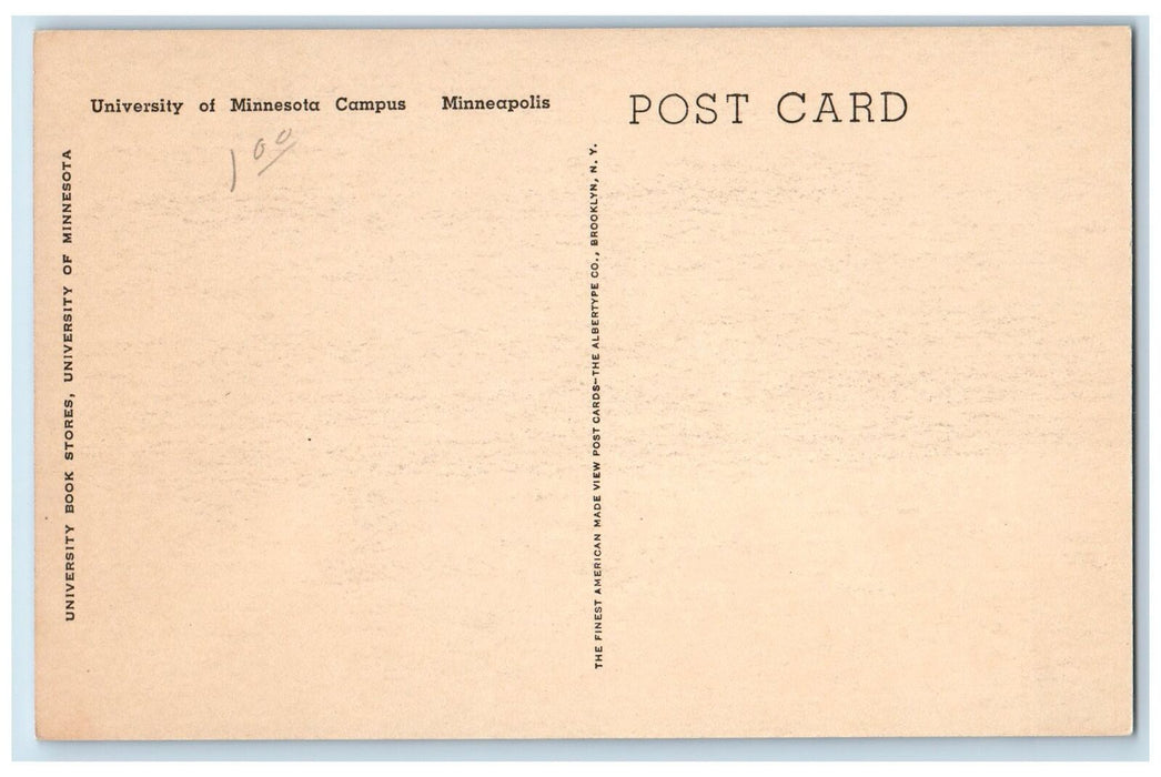 c1950's University Of Minnesota Campus Aerial View Lake Minneapolis MN Postcard