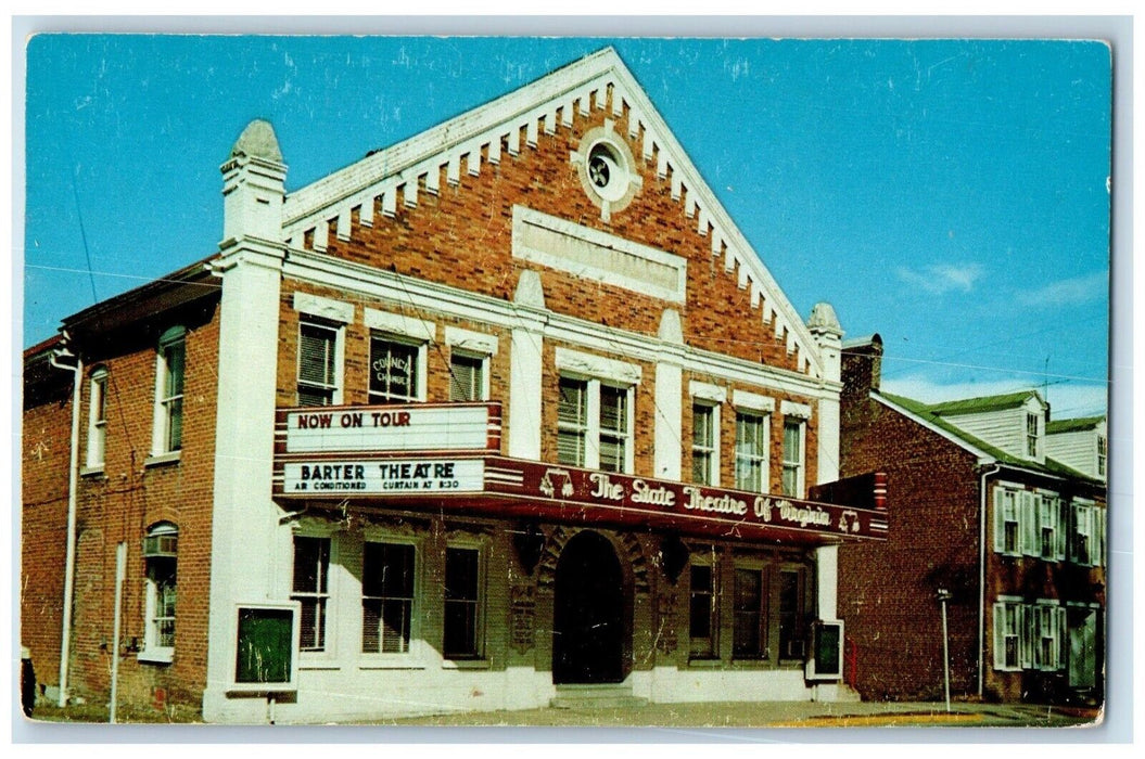 c1960 Barter Theatre Exterior Building Mason Dixon Abingdon Virginia VA Postcard