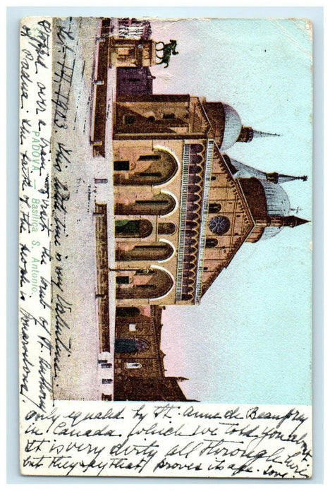 1903 Basilica S. Antonio Padova Italy IT Antique Posted Postcard