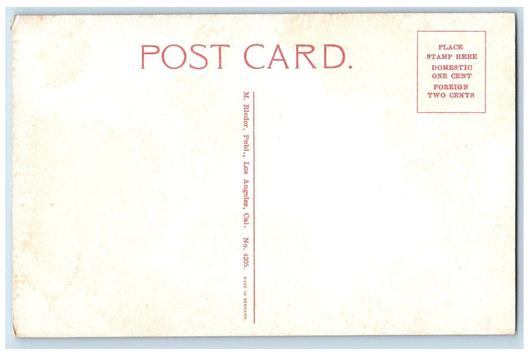 c1910's The Refectory Interior Santa Barbara Mission California CA Postcard