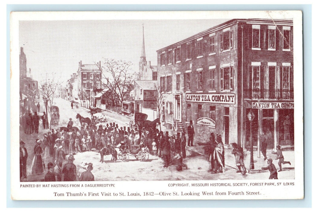 Tom Thumb's First Visit St. Louis Missouri Forest Park Vintage Postcard