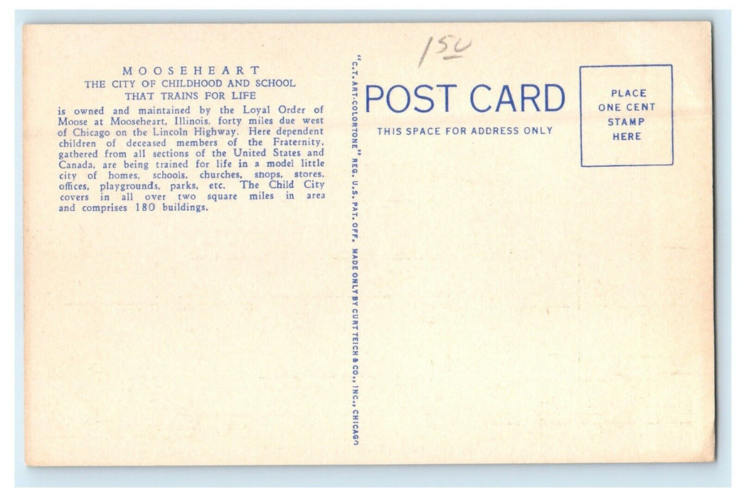 Mooseheart Fountain Of Youth Moose School Trains Life Mooseheart IL Postcard