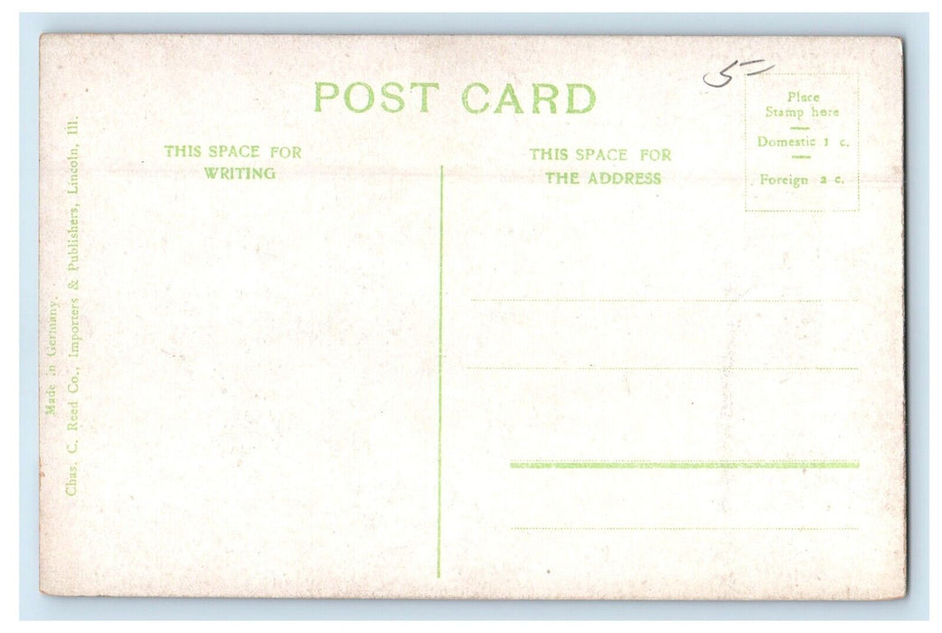 c1910's Logan County Court House Building Lincoln Illinois IL Unposted Postcard