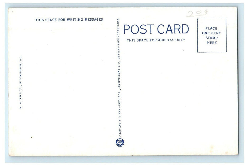 c1940's St. Joseph's Hospital Bloomington Illinois IL Unposted Vintage Postcard