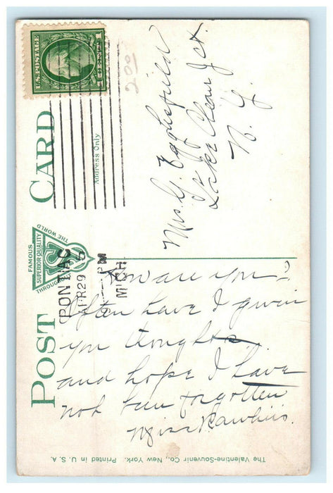 c1910s New High School and Campus, Pontiac, Michigan MI Posted Postcard