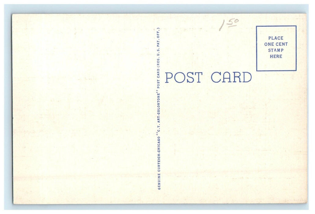 c1940's Aerial View Of Cook County Hospital Chicago Illinois IL Vintage Postcard