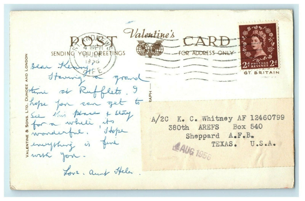 1956 Rufflets Hotel St. Andrews United Kingdom Vintage RPPC Photo Postcard