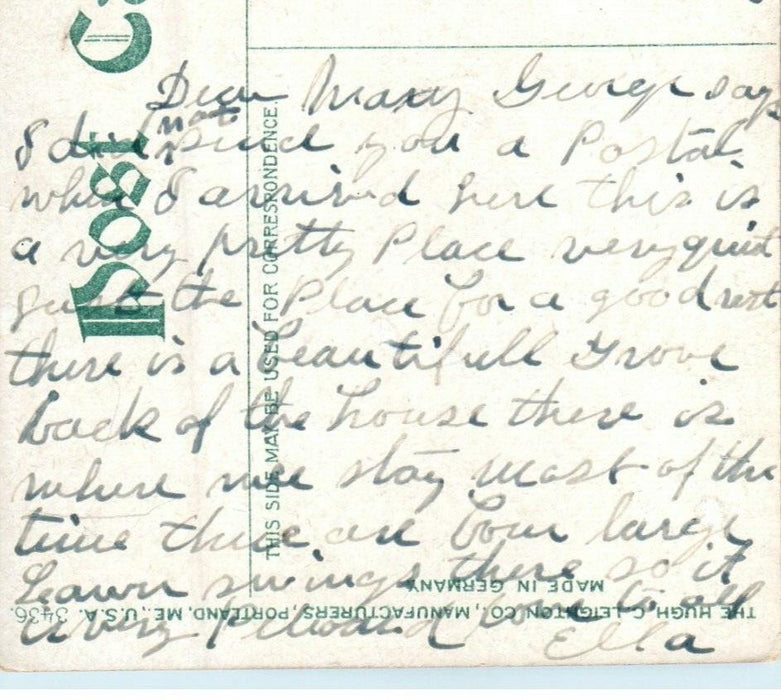 1909 Lake Winnepesaukee Near Glendale Lake Shore R.R.N.H Hooksett NH Postcard