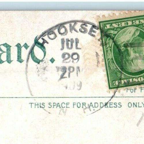 1909 Lake Winnepesaukee Near Glendale Lake Shore R.R.N.H Hooksett NH Postcard