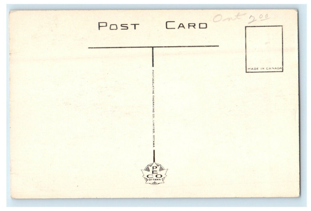 c1940's View Of Christ Church Anglican Gananoque Ontario Canada CA Postcard