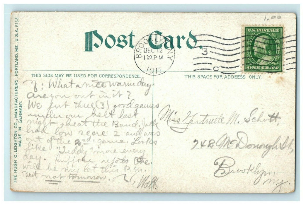 1911 Lehigh Valley Railroad Station Glen Onoko Pennsylvania PA Antique Postcard
