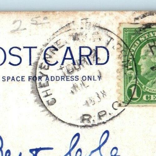 1938 State Capitol Building View Cheyenne Wyoming WY Posted Vintage Postcard