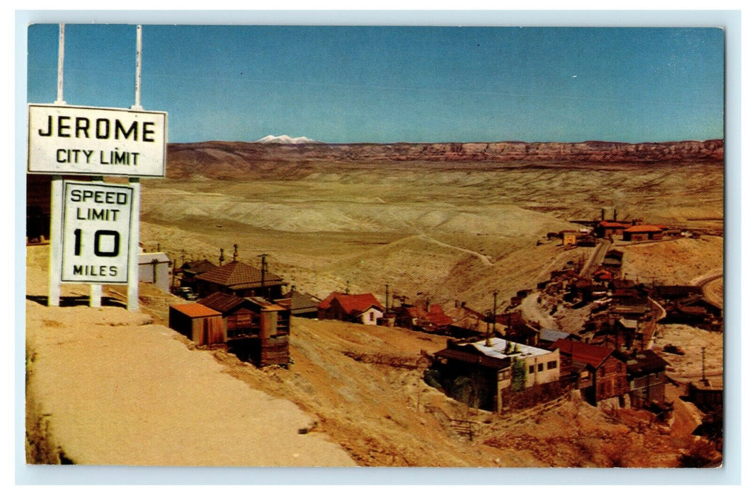 c1960's Jerome Arizona AZ Ghost Town Unposted Vintage Postcard