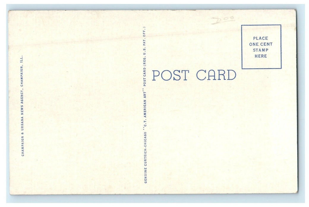Urbana IL, Illini Union Building University Of Illinois Champaign Postcard