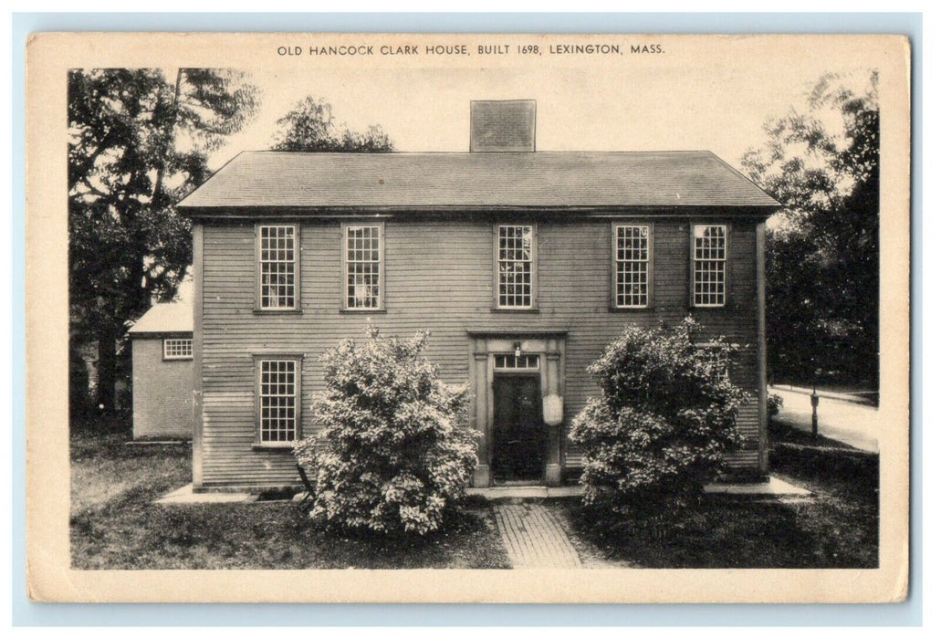 c1940's Old Hancock Clark Hotel Built 1698 Lexington Massachusetts MA Postcard