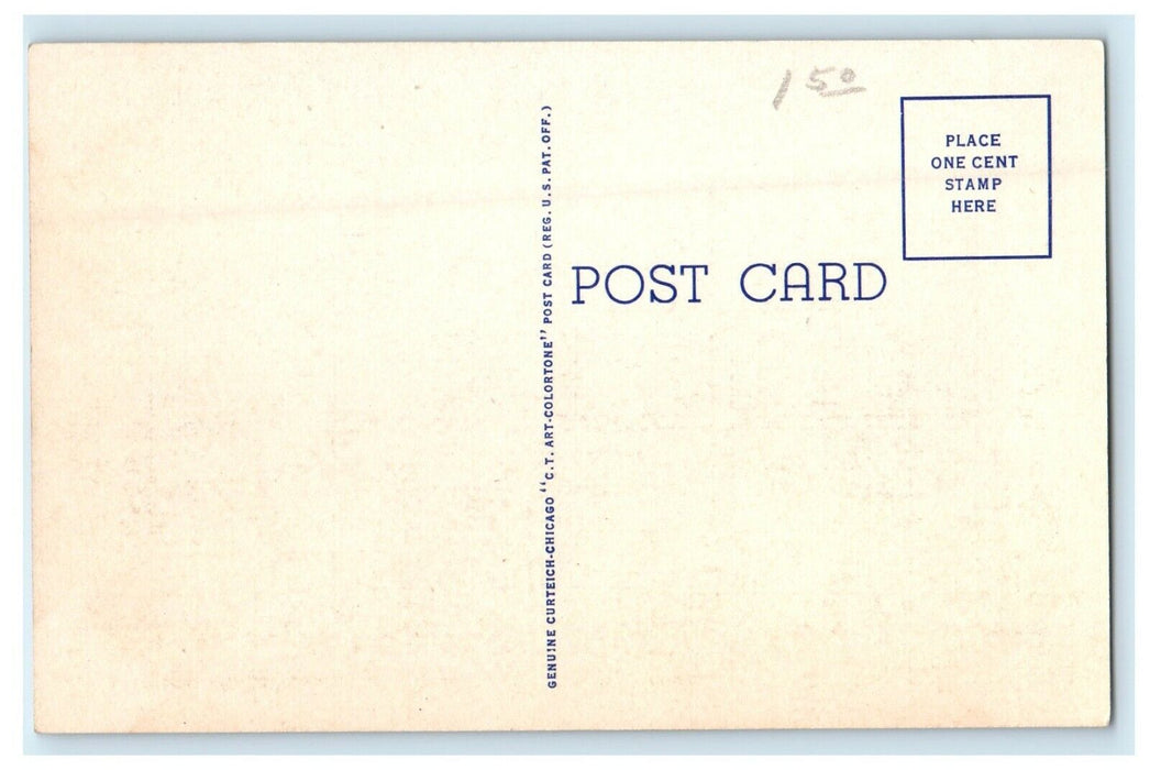 c1940's Officers Row Chanute Field Rantoul Illinois IL Unposted Vintage Postcard