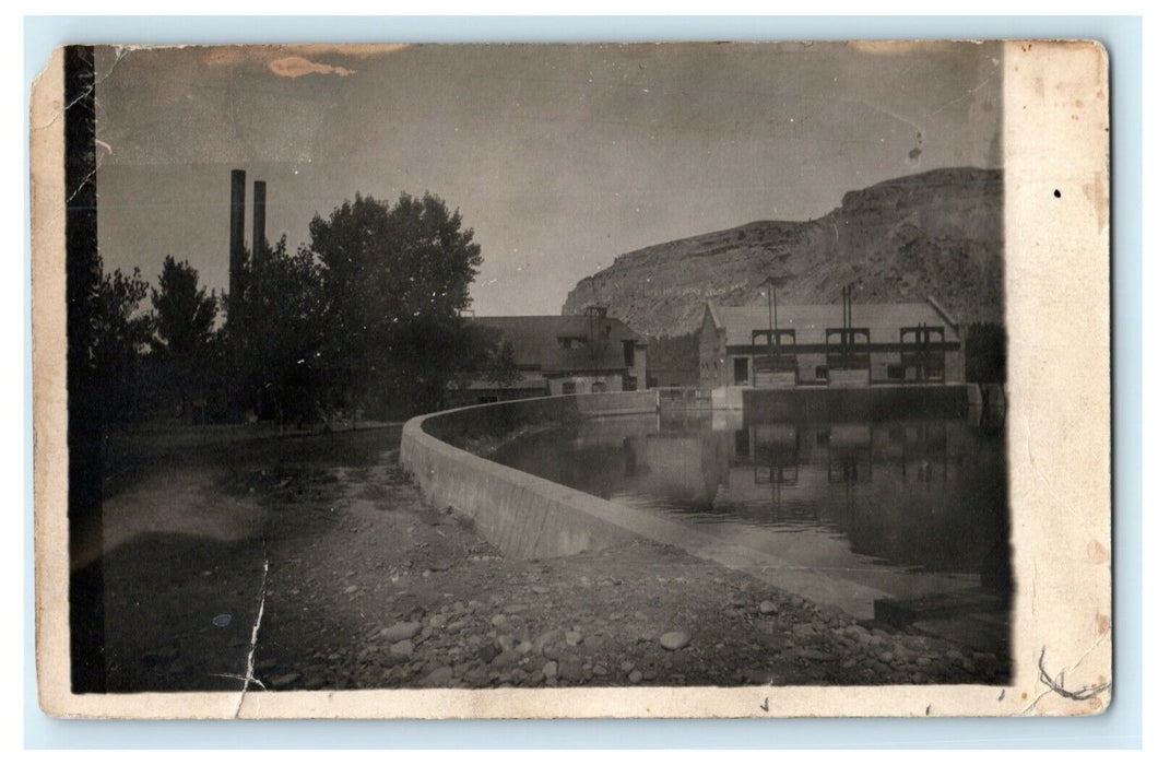 1907 New Plant Factory Billings Montana MT Amateur RPPC Photo Postcard