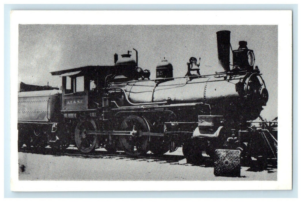 c1940's ATSF Atchison Topeka Santa Fe Railway Railroad Locomotive Train Postcard