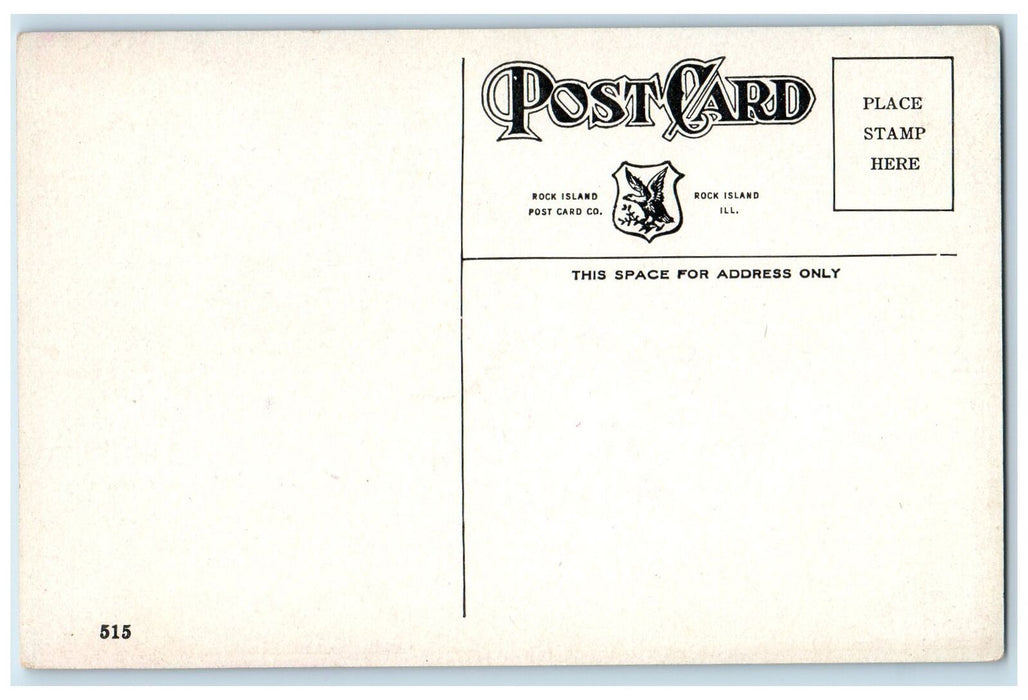 c1950 St. Paul's English Evangelical Lutheran Church Davenport Iowa IA Postcard