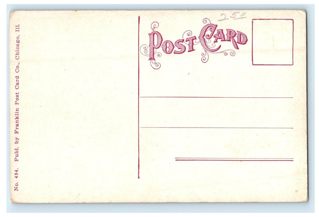 c1910 View Of Boat House Jackson Park Chicago Illinois IL Antique Postcard