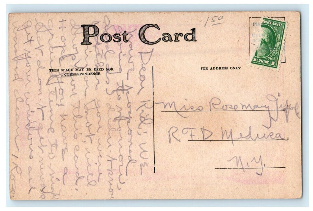 c1910's View Of Residence Street Chicago Illinois IL Posted Antique Postcard