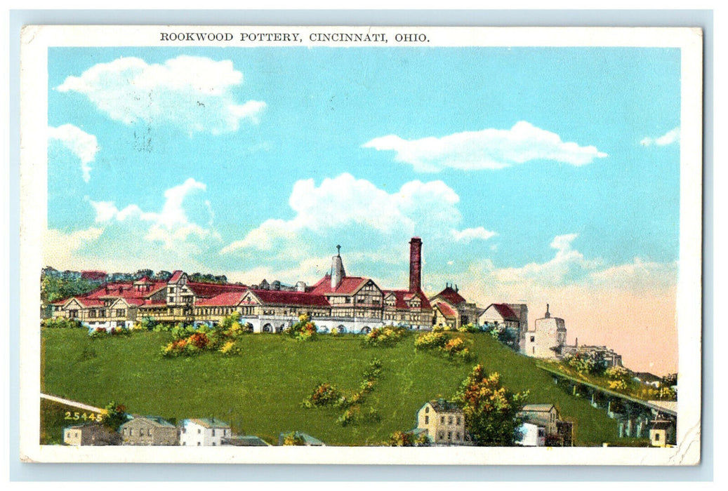 1929 Rookwood Pottery, Cincinnati Ohio OH Vintage Posted Postcard