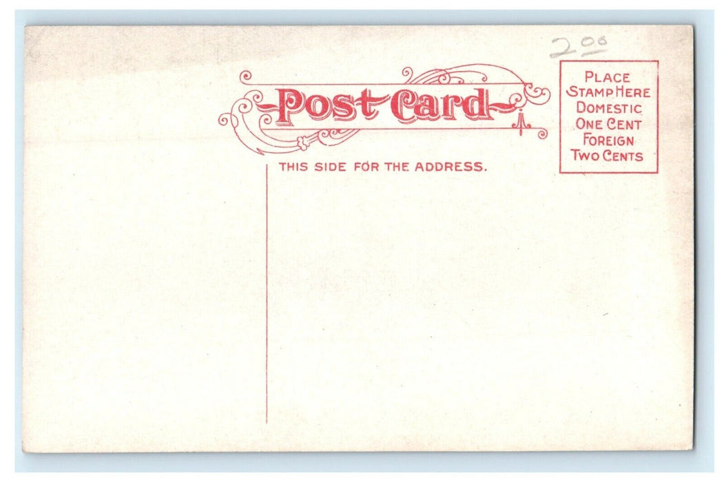 c1910 Fountain Miller Park Bloomington Illinois IL Unposted Antique Postcard