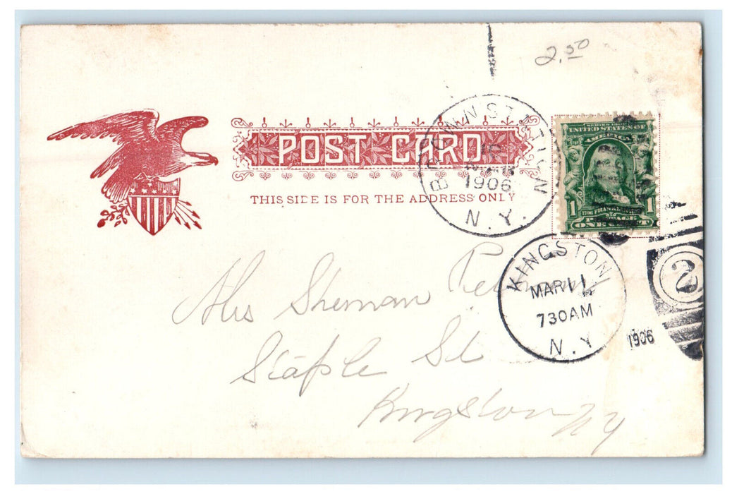 1906 Bishop Falls, Catskill Mountains, Utica New York NY Kingston NY Postcard