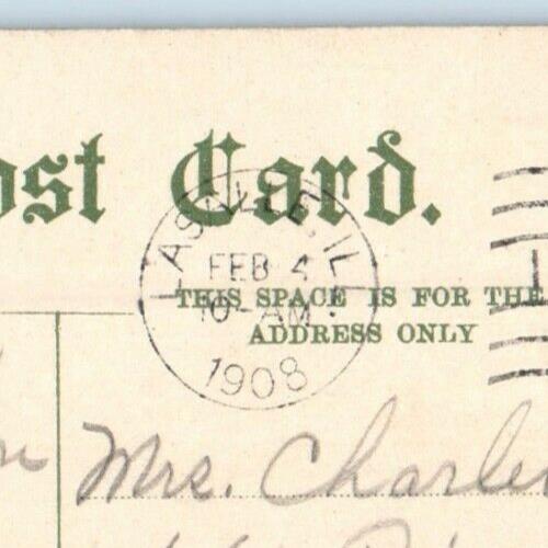 1908 Starved Rock Lola Steamboat Lasalle County Illinois IL Antique Postcard